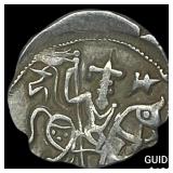 India Rajput 700-1000  Silver Jital NEARLY UNCIRC