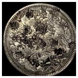 Japan Meji Period Silver 1 Yen Chopmarks NEARLY U