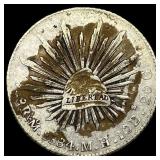 1884-Mo MEXICO Silver 8 Reales HIGH GRADE