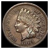 1864 Bronze Indian Head Cent CLOSELY UNCIRCULATED