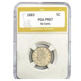 1883 Liberty Victory Nickel PGA PR67 No Cents