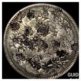 Japan Meji Period Silver 1 Yen Chopmarks NEARLY U