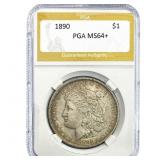 1890 Morgan Silver Dollar PGA MS64+