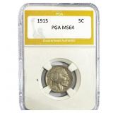 1915 Buffalo Nickel PGA MS64
