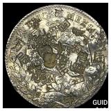 Mexico Silver 1 Peso Chopmarks NEARLY UNCIRCULATE