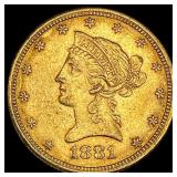 1881 $10 Liberty Head Eagle CLOSELY UNCIRCULATED