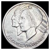 1937-D Arkansas Centennial Silver Half Dollar UNCI