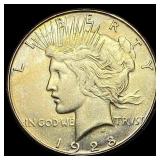 1928 Peace Silver Dollar CLOSELY UNCIRCULATED