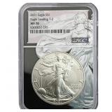 2021  NGC MS70 Silver 1OZ SE Landing