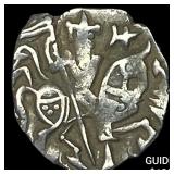 India Rajput 700-1000  Silver Jital NEARLY UNCIRC