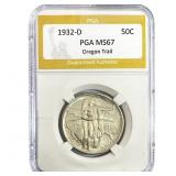 1932-D Oregon Trail Half Dollar PGA MS67