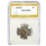 1939-D Jefferson Nickel PGA MS68