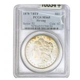 1878 7/8TF Morgan Silver Dollar PCGS MS65 Strong
