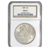 1889 Morgan Silver Dollar NGC MS63