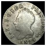 Haiti Silver 50 Cents NEARLY UNCIRCULATED