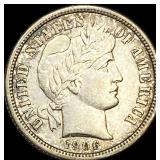 1906-S Silver Barber Dime CLOSELY UNCIRCULATED
