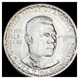 1951 Silver Half Dollar Booker T. Washington UNCIR