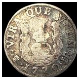 1770 Bolivia Silver 1 Reale NEARLY UNCIRCULATED
