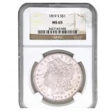 1879-S Morgan Silver Dollar NGC MS65