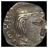 218 Western Satraps Rudrasena Silver Drachm CLOSEL