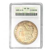 1895-S Morgan Silver Dollar ANACS VF30