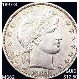 1897-S Barber Half Dollar UNCIRCULATED