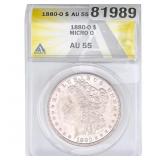 1880-O Morgan Silver Dollar ANACS AU55