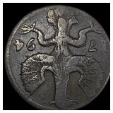 1794 German Aachen Bronze 12 Heller NEARLY UNCIRCU