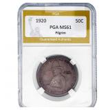 1920 Pilgrim Half Dollar PGA MS61