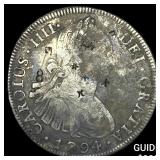 1794 Colonial Spain Silver 8 Reales Chopmarks NEAR