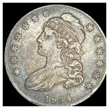 1834 Capped Bust Half Dollar CHOICE BU