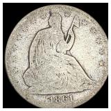 1861 Seated Liberty Half Dollar SUPERB GEM BU