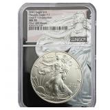 2021  NGC MS70 Heraldic T-1 SE 1OZ Silver