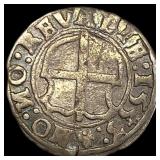 1553 Medieval Estonia Livonia Silver Shilling NEAR