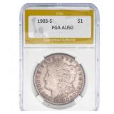 1903-S Morgan Silver Dollar PGA AU50