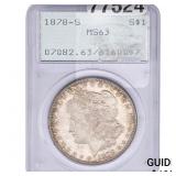 1878-S Morgan Silver Dollar PCGS MS63