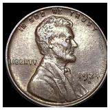 1924-D Lincoln Wheat Cent CHOICE AU