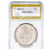 1888-O Morgan Silver Dollar PGA MS65+