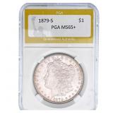 1879-S Morgan Silver Dollar PGA MS65+