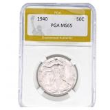 1940 Walking Liberty Half Dollar PGA MS65