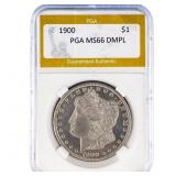1900 Morgan Silver Dollar PGA MS66 DMPL