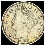 1912-D Liberty Head Nickel ABOUT UNCIRCULATED