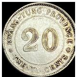 Kwang-Tung Province 20 Cents ND (1919) Silver HIGH