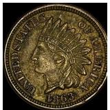 1863 Copper-Nickel Indian Head Cent CLOSELY UNCIRC