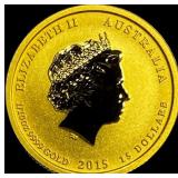 2015 Australia 1/10oz Gold $15 Battle of  Coral S