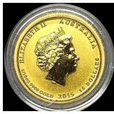 2015 Australia 1/10oz Gold $15 GEM PROOF