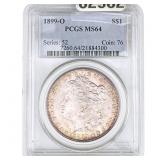 1899-O Morgan Silver Dollar PCGS MS64