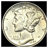1942 Silver Mercury Dime CHOICE BU