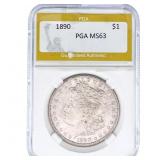 1890 Morgan Silver Dollar PGA MS63