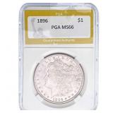 1896 Morgan Silver Dollar PGA MS66